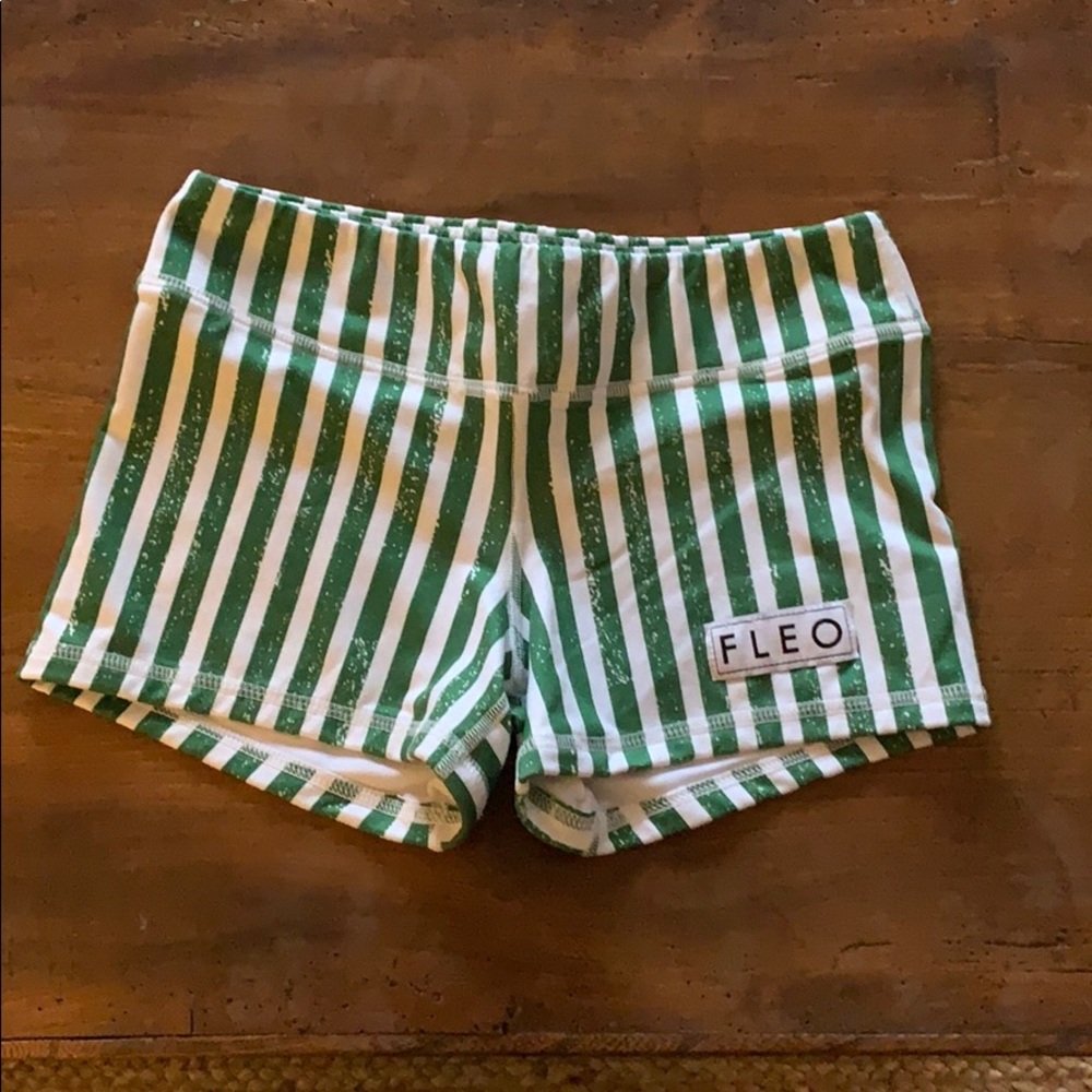 Fleo Green and White Striped Small